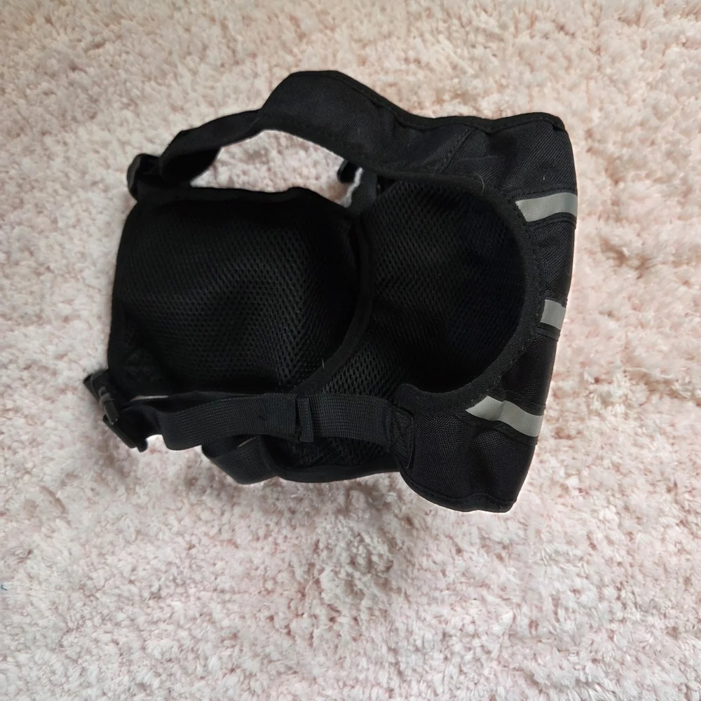 Stylish Black reflective Harness Bag running hiking vest festival